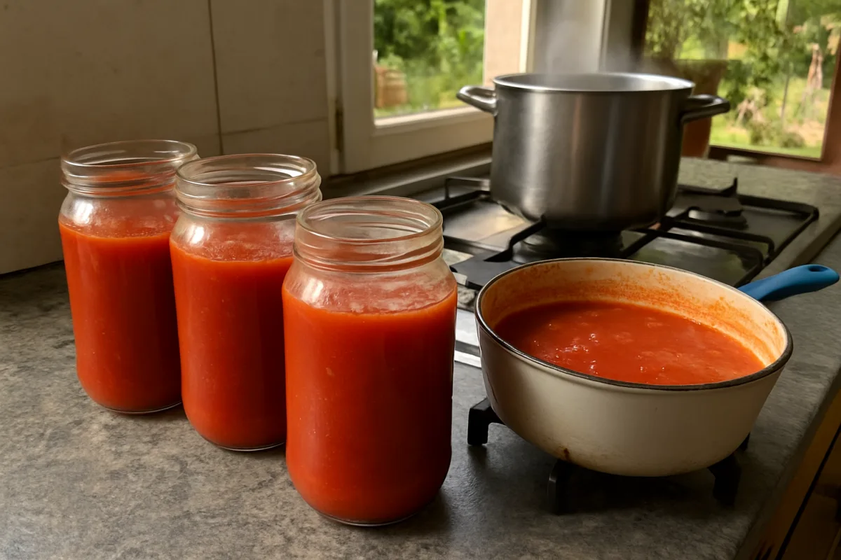 Due infornate di conserva: la salsa che aspetta in pentola non è un problema